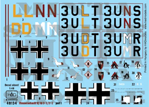 Bf 110D-3 Afrika Part.1 1:48