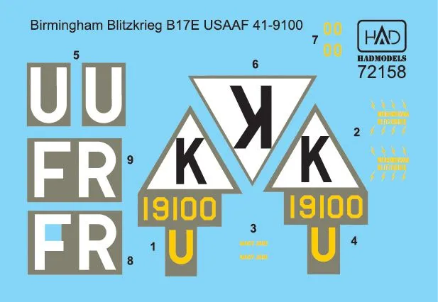 B-17E Birmingham Blitzkrieg USAAF 1:72