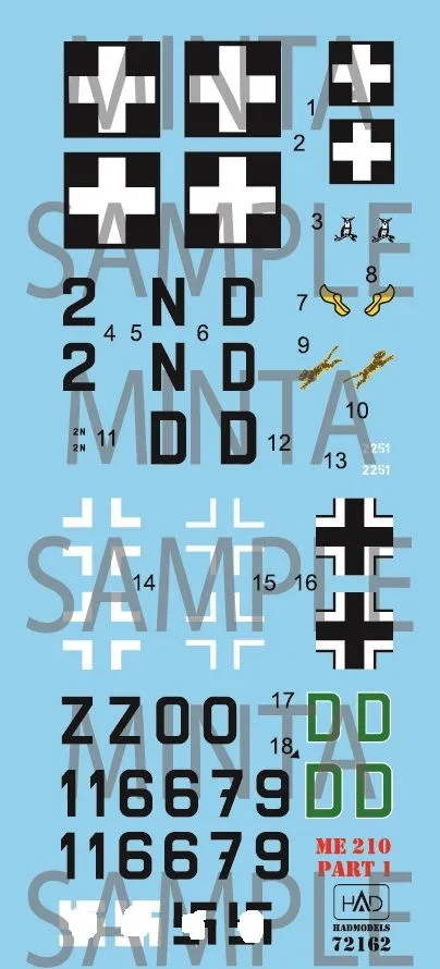 Me 210A-1/Ca-1 part.1 1:72