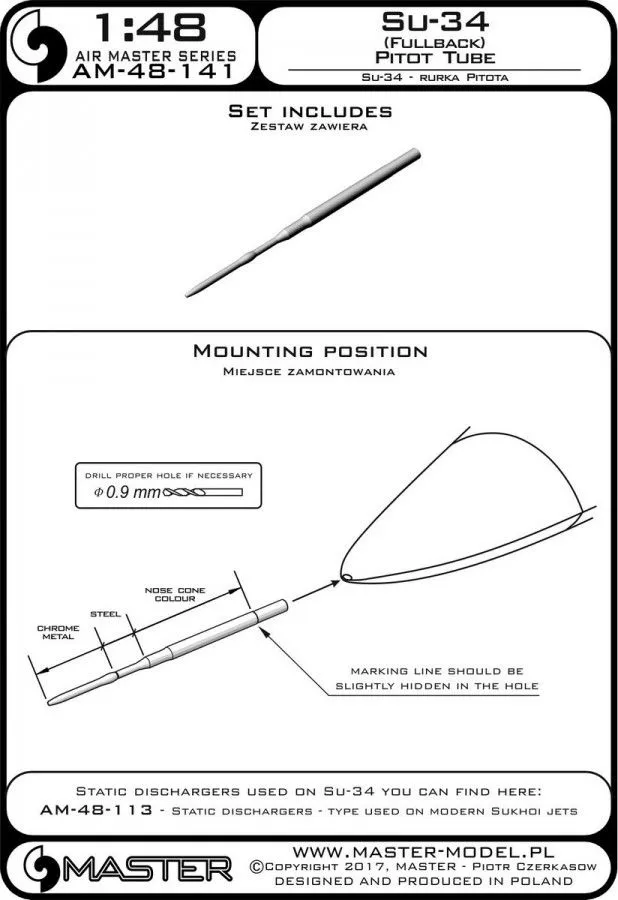 Su-34 Fullback - Pitot Tube 1:48