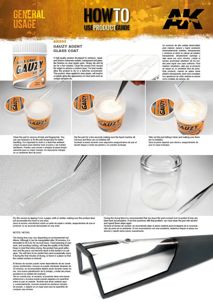 Gauzy agent Glass coat 100ml