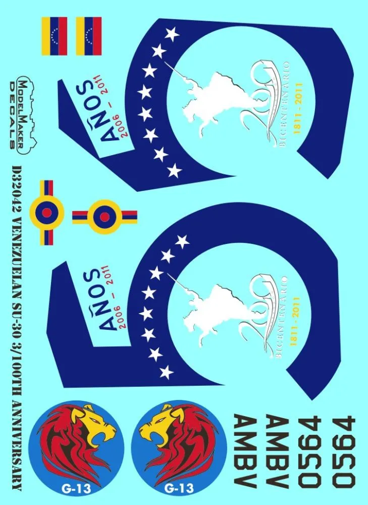 Su-30 - Venezuelan 5/200th anniversary 1:32