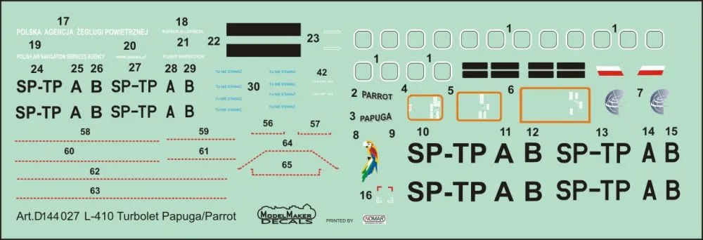 L-410 Turbolet - Papuga/Parrot 1:144