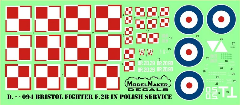 Bristol Fighter F.2B in Polish service 1:48