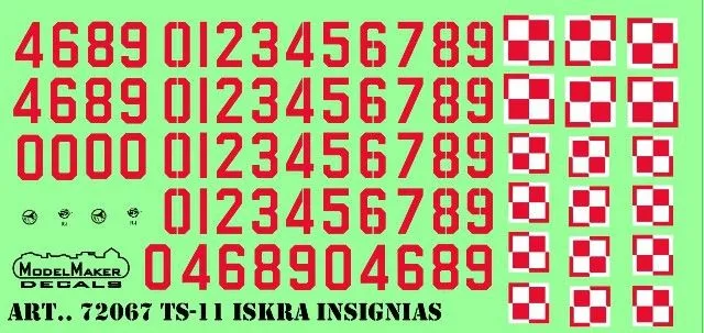 TS-11 Iskra insignias 1:72