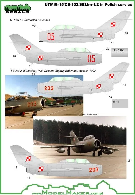 MiG-15UTI/CS-102/SBLim-1/2 in Polish service 1:72