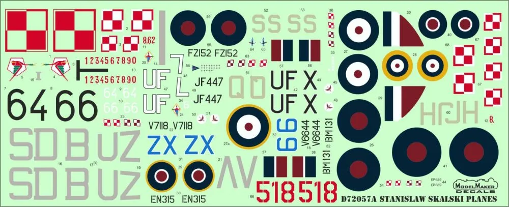 Stanislaw Skalski planes 1:72