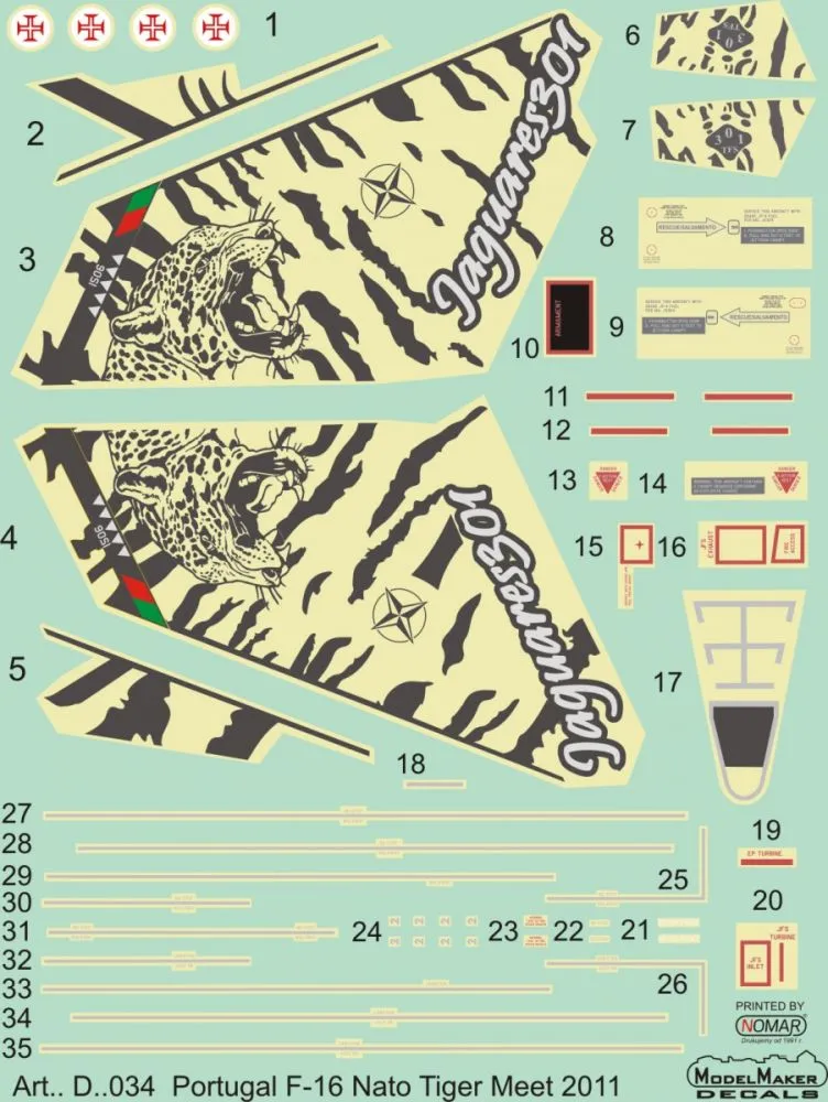 F-16 NATO Tiger Meet 2011 - Portuguese 1:72
