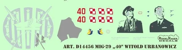 MiG-29 "40" Witold Urbanowicz 1:144