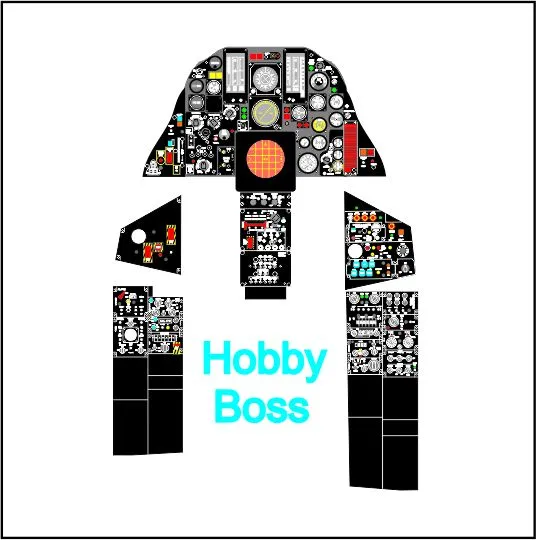 F-105D - Instument panel 1:48