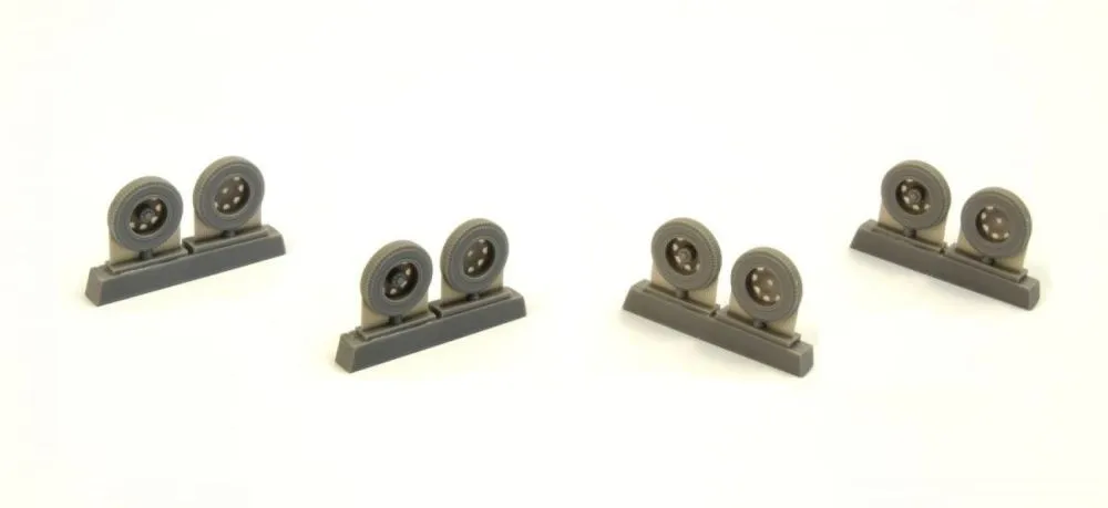 Biber Trailer Wheels 1:72