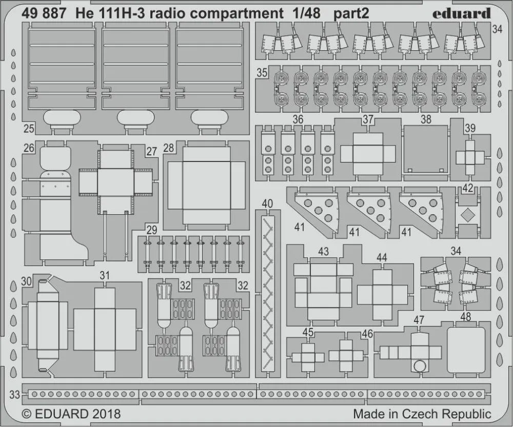 He 111H-3 radio compartment for ICM 1:48