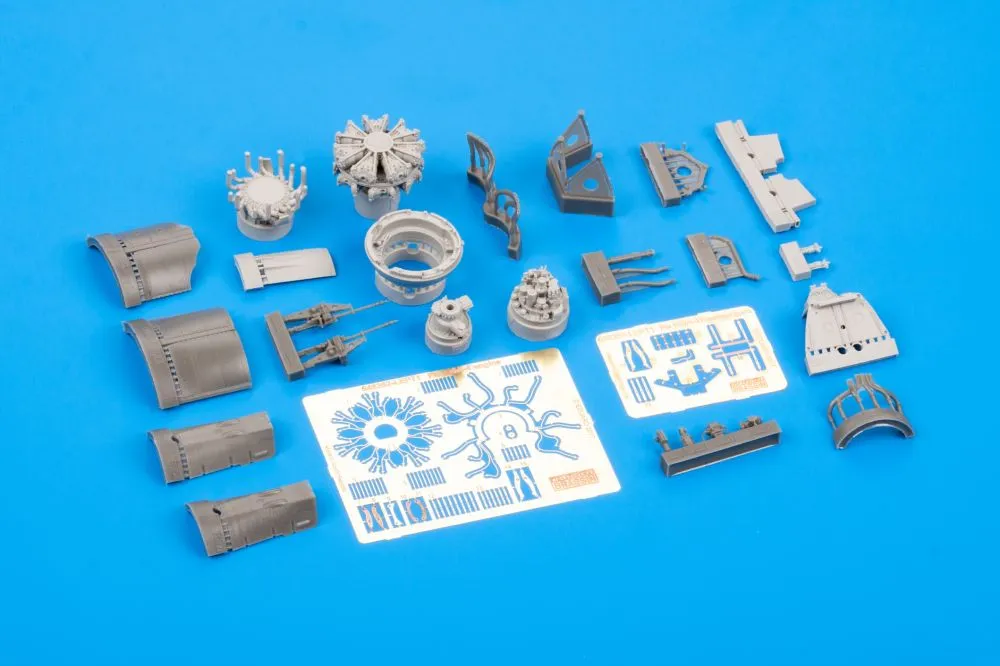 Fw 190A-5 engine & fuselage guns for Eduard 1:48