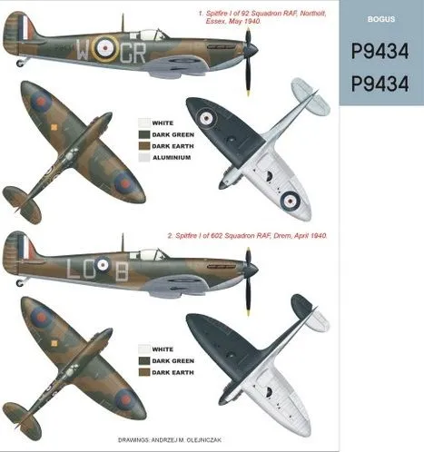 Spitfire Mk.I super mask for Tamiya 1:48