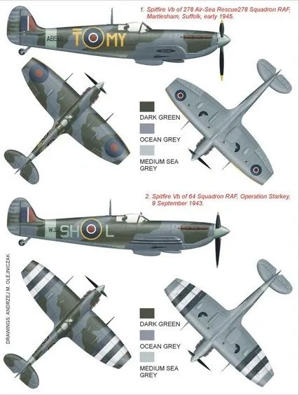Spitfire Mk.Vb super mask for Tamiya 1:48