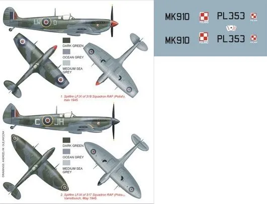 Spitfire LF.IX super mask for Eduard 1:48