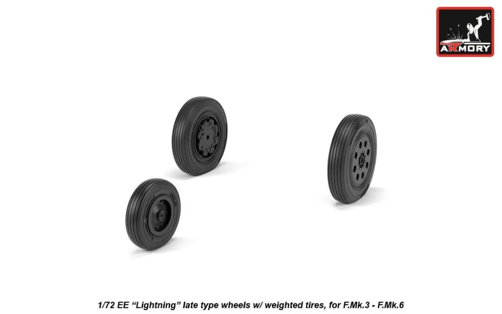 EE "Lightning-II" late type wheels 1:72