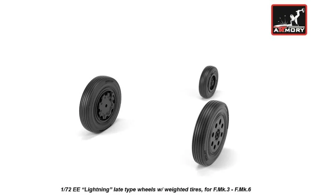 EE "Lightning-II" late type wheels 1:72