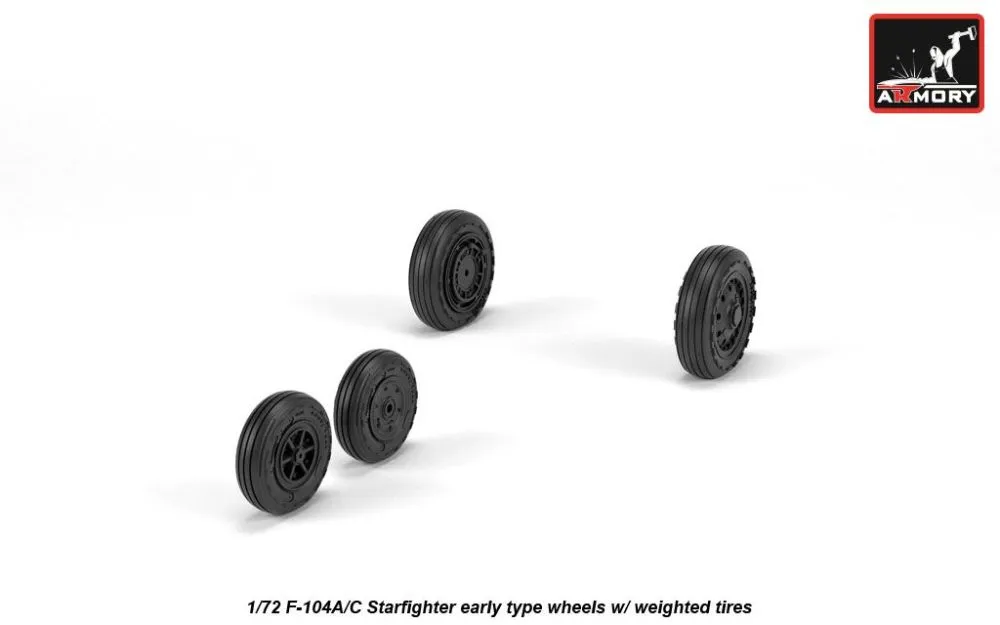 F-104A/C Starfighter early type wheels 1:72