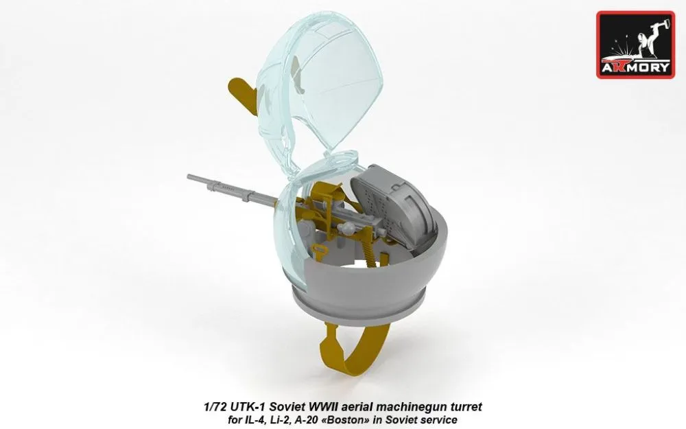 UTK-1 Soviet WWII machinegun turret 1:72