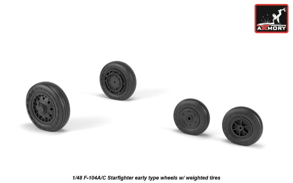F-104A/C Starfighter early type wheels 1:48