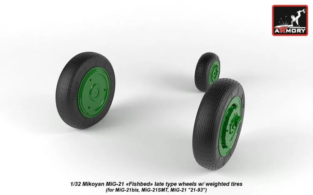 MiG-21 Fishbed late wheels 1:32