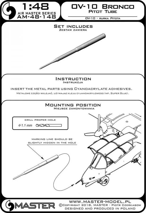 OV-10 Bronco - Pitot Tube 1:48