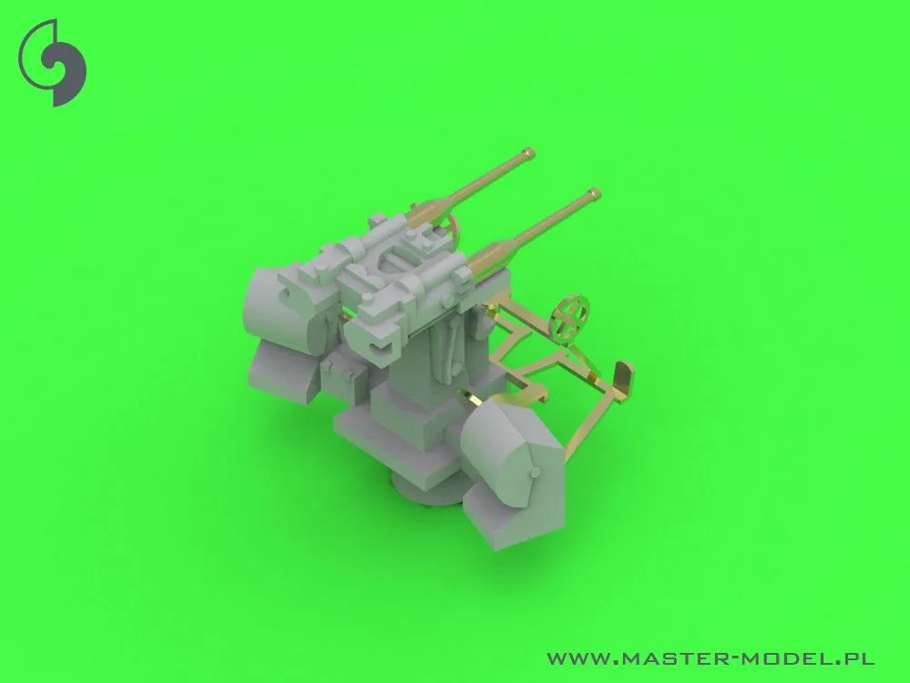 French Twin Mount 37mm/50 (1.46in) Model 1933 1:350