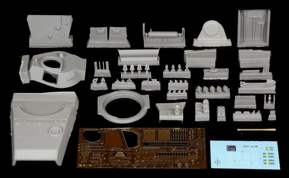 Stridsvagn m/38 Swedish tank conversion set 1:36