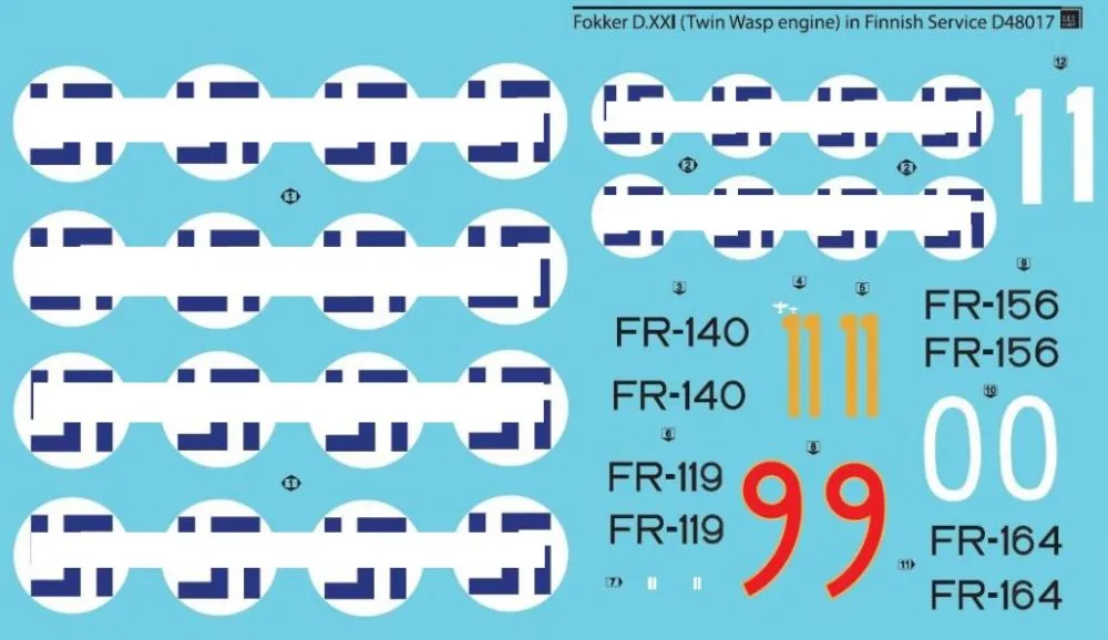 Fokker D.XXI (Twin-Wasp engine) in Finnish Service 1:48
