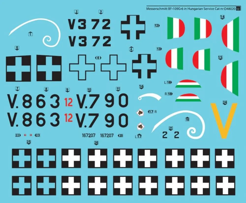 Bf 109G-6 in Hungarian Service Vol.1 1:48