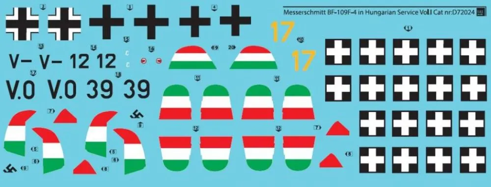 Bf 109F in Hungarian Service VOL.I 1:72