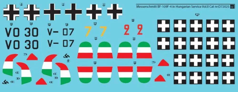Bf 109F in Hungarian Service VOL. II 1:72