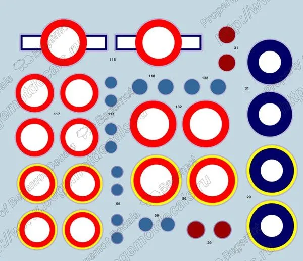 P-63 Kingcobra - family decal 1:48