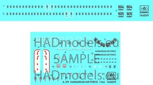 Airbus A319 Hungarian Air Force 1:144