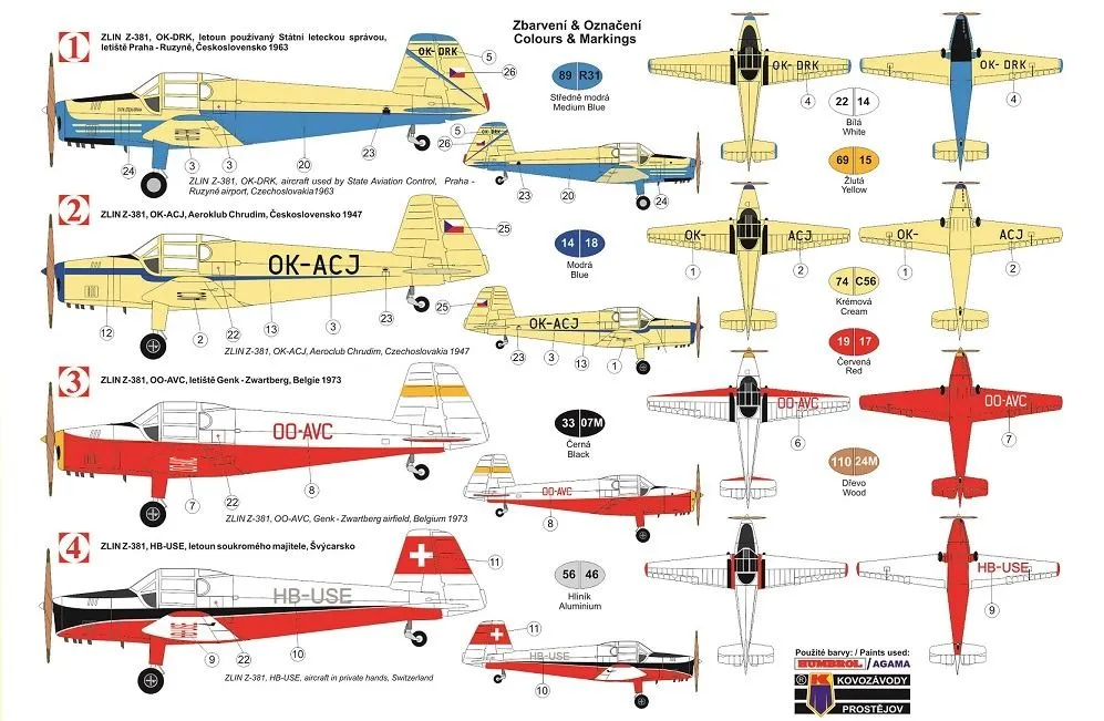 Zlin Z-381 Basa 1:48