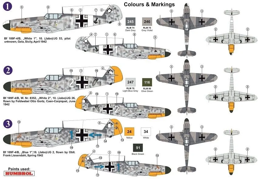 Bf 109F-4B Friedrich 1:72