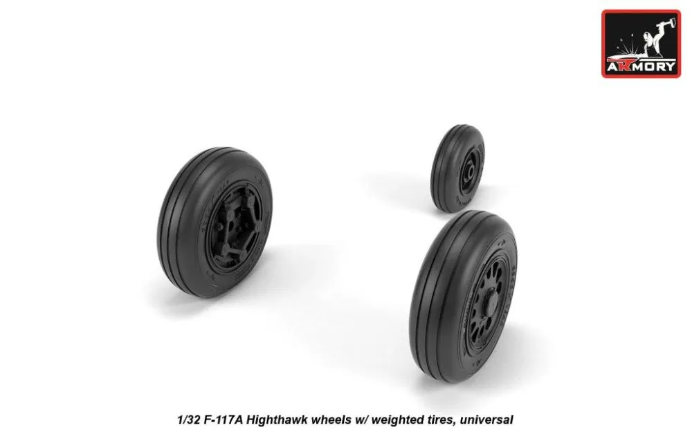 F-117A wheels w/ weighted tires 1:32