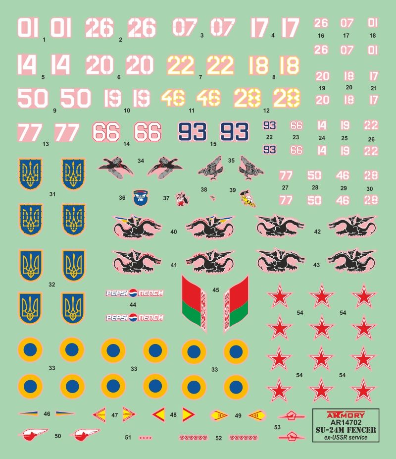 Su-24M Fencer - ex-USSR countries service 1:144