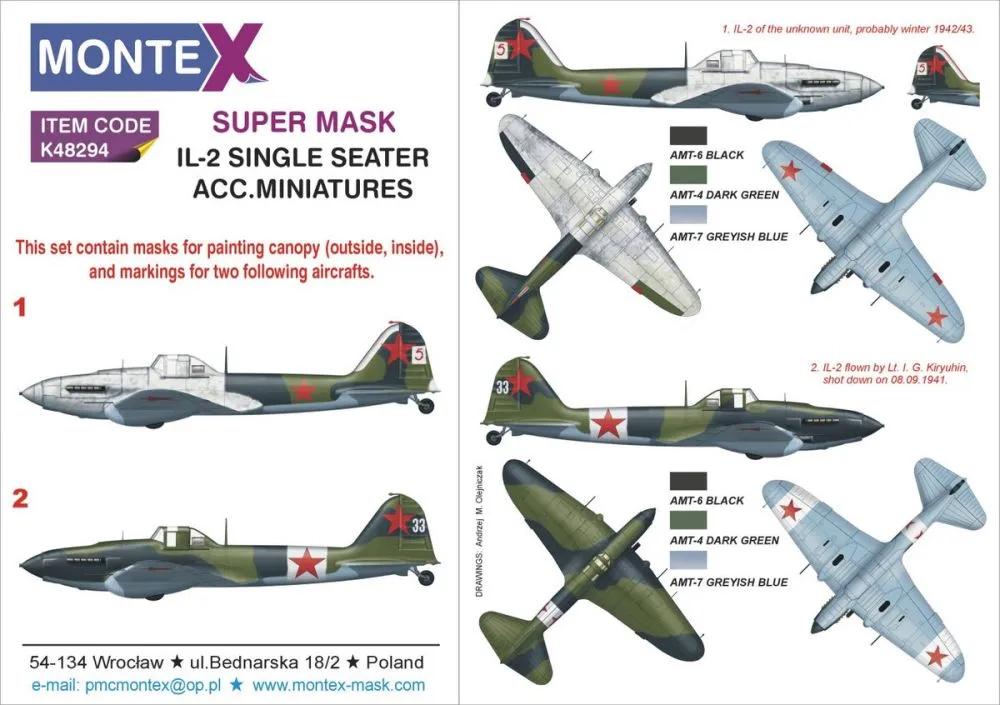 Il-2 Super Mask for Accurate Mi. P.2 1:48