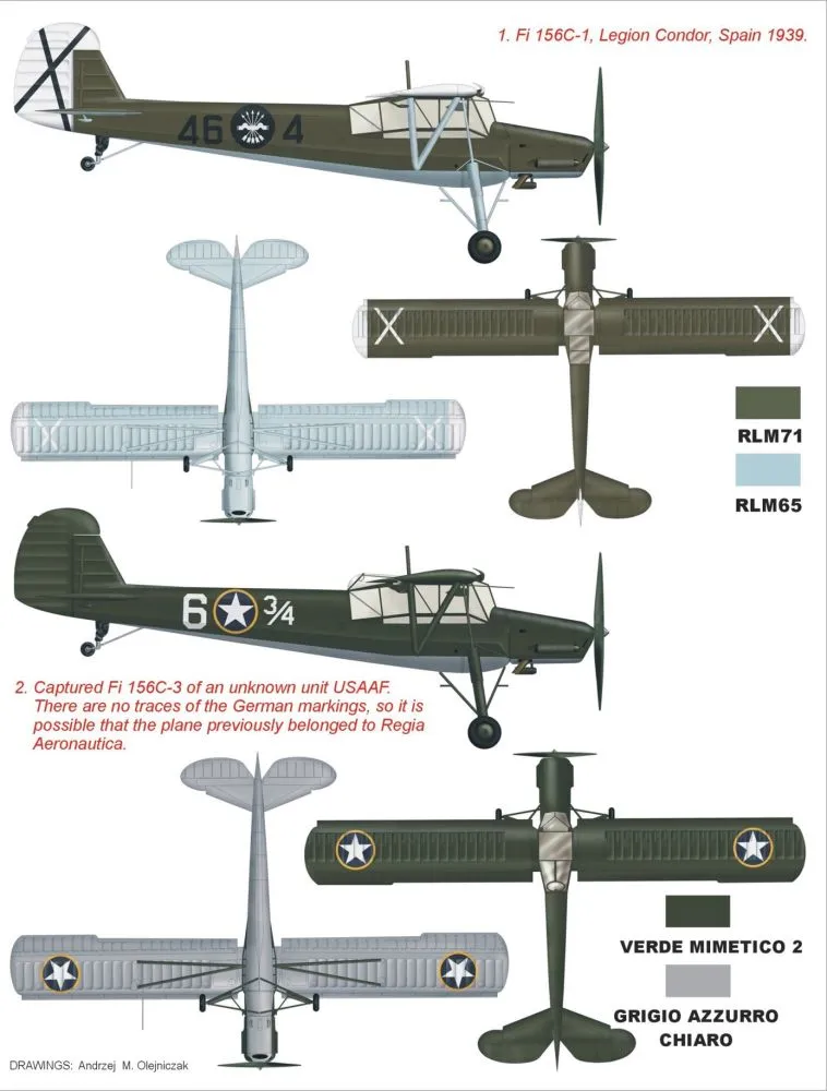 Fi 156C1/C3 Super Mask for Tamiya 1:48