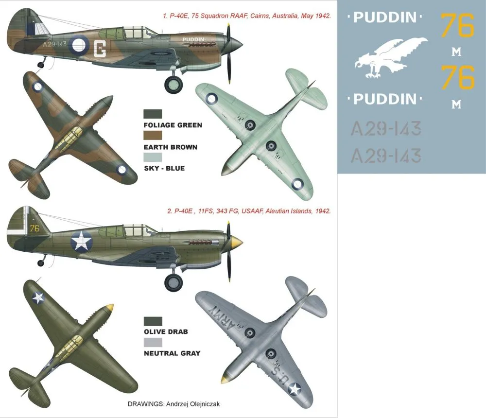 P-40E Super Mask for Hasegawa 1:48
