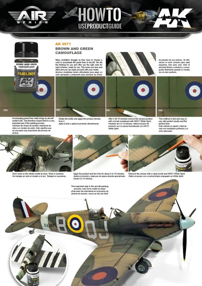 Paneliner for Brown & Green Camouflage 35ml