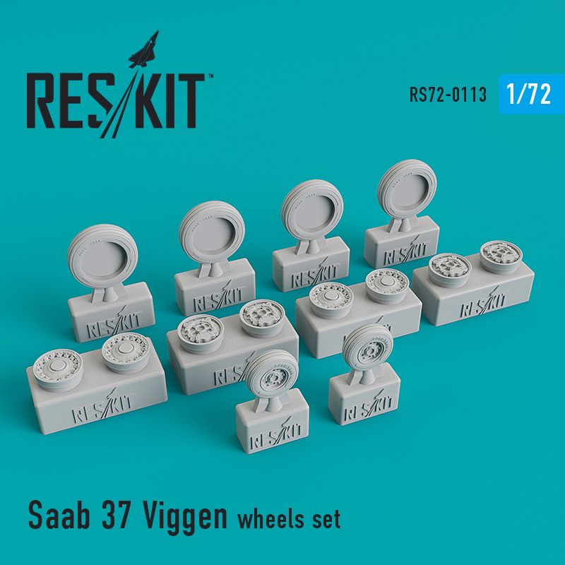 Saab 37 Viggen wheels set 1:72