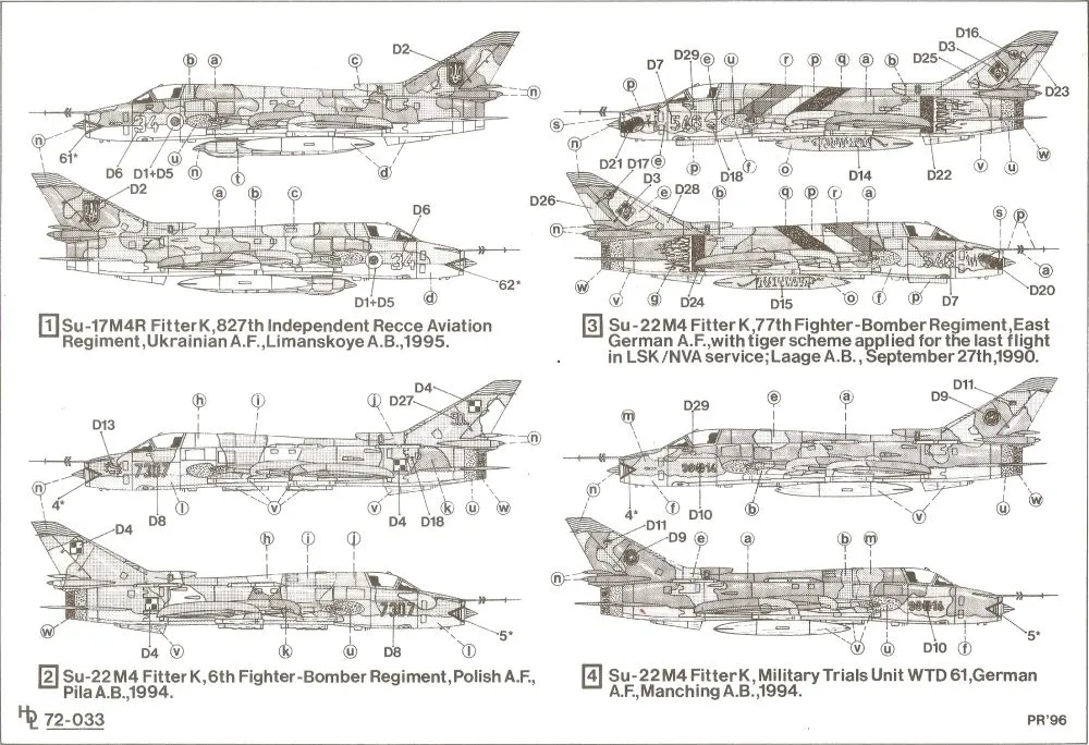 Su-17M4R/ Su-22M4 Fitter K 1:48