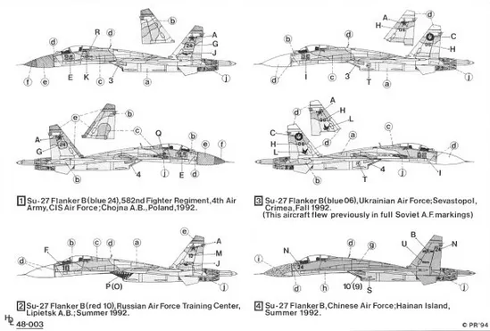 Su-27 Flanker B 1:48