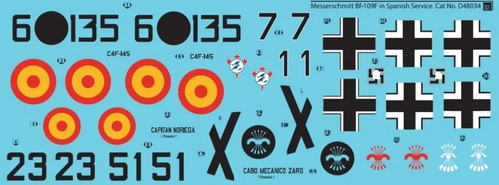 Bf 109F in Spanish Service 1:48