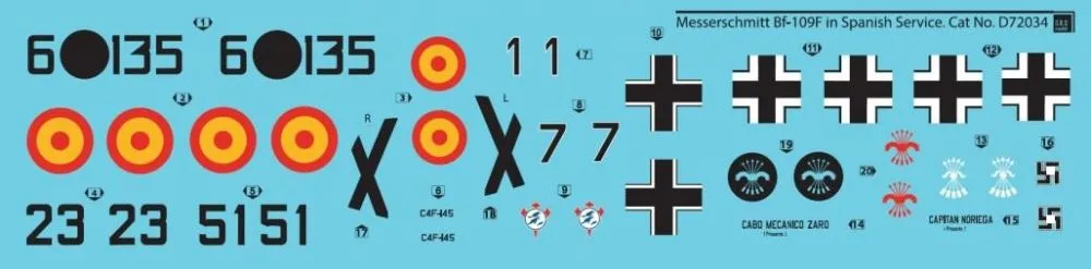 Bf 109F in Spanish Service 1:72