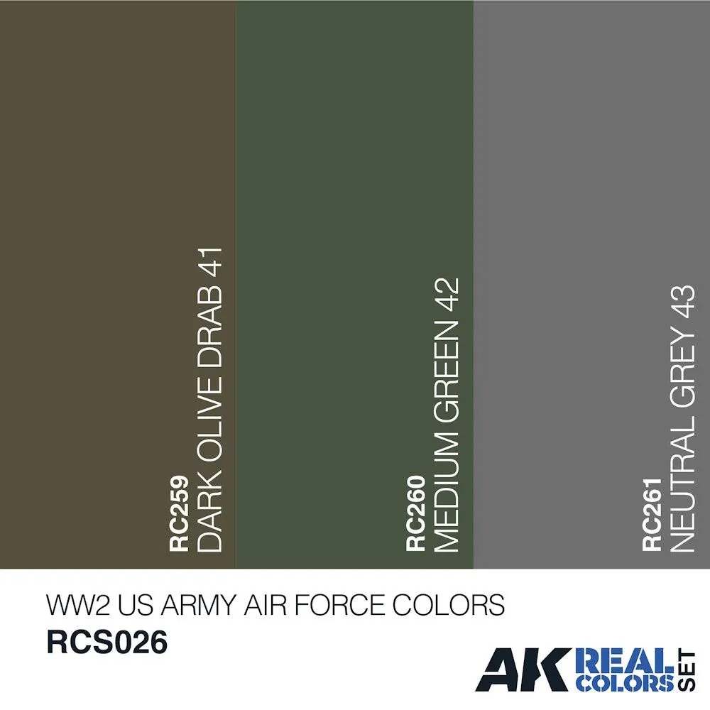 USAAF WW2 Colors set