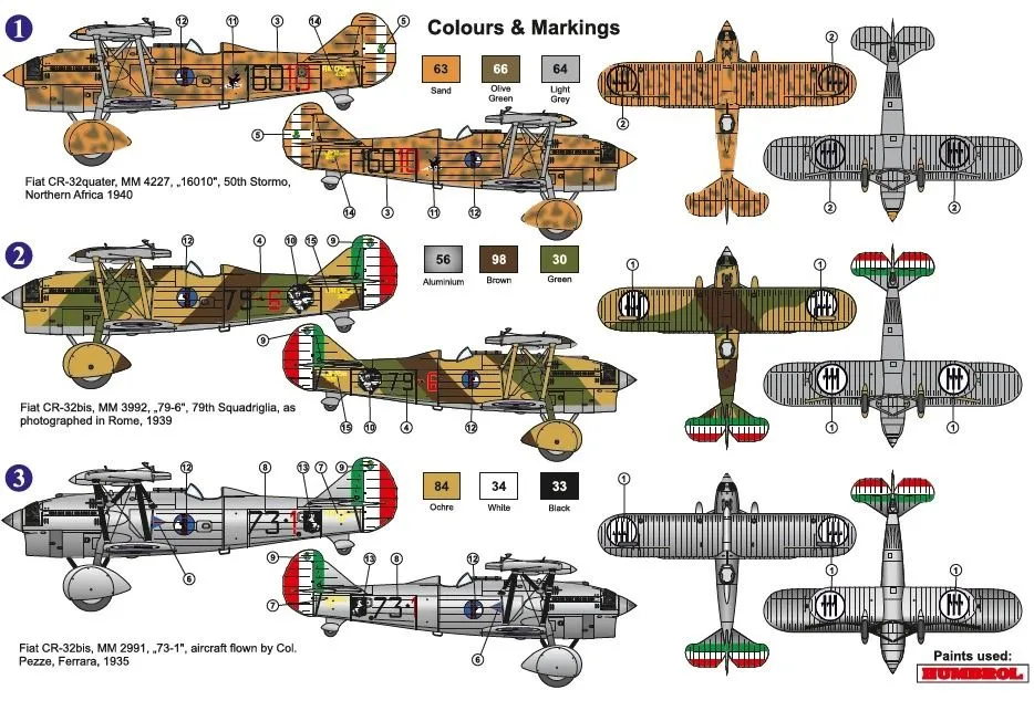 Fiat CR-32 Chirri - Italian Service 1:72